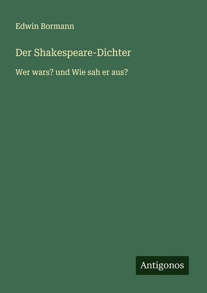 Produktbild: Der Shakespeare-Dichter
