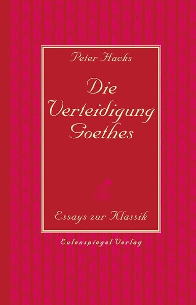 Produktbild: Die Verteidigung Goethes