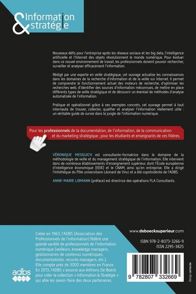 Produktbild: Rechercher information strategiqu