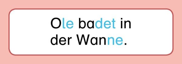 Produktbild: Ich kann S&auml;tze lesen Teil 1 - In Sprechsilben - 90 Bild-Satz-Karten mit Selbstkontrolle