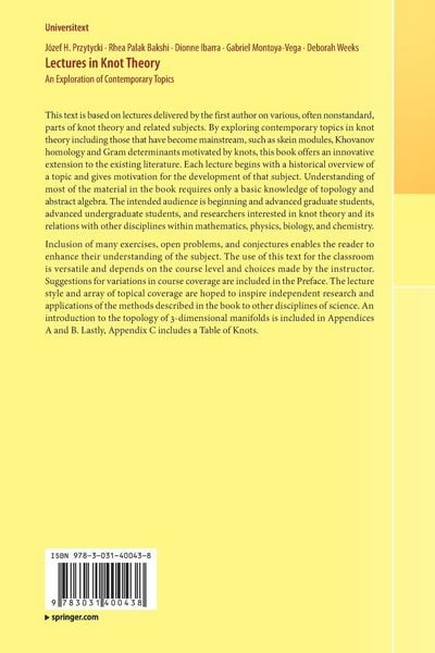 Produktbild: Lectures in Knot Theory