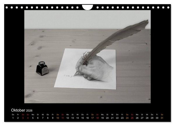 Produktbild: optische T&auml;uschungen 2026 (Wandkalender 2026 DIN A4 quer), CALVENDO Monatskalender