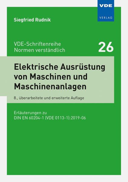 Produktbild: Elektrische Ausrüstung von Maschinen und Maschinenanlagen