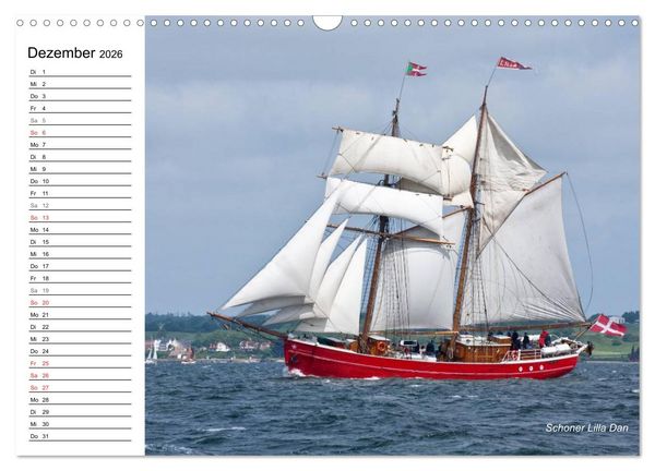 Produktbild: Traditionsschiffe auf der Ostsee (Wandkalender 2026 DIN A3 quer), CALVENDO Monatskalender