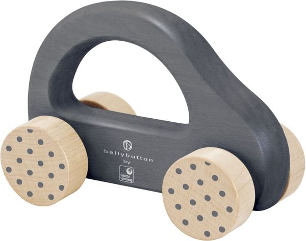 Produktbild: Selecta 64004 - bellybutton, Kleiner Flitzer, Schiebeauto, grau, 10 cm