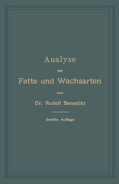 Produktbild: Analyse der Fette und Wachsarten