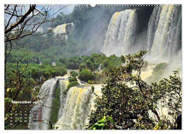 Produktbild: Argentinien. Die Iguaz&uacute;-Wasserf&auml;lle (hochwertiger Premium Wandkalender 2026 DIN A2 quer), Kunstdruck in Hochglanz