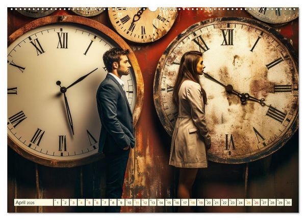 Produktbild: Keine Zukunft ohne die Zeit (hochwertiger Premium Wandkalender 2026 DIN A2 quer), Kunstdruck in Hochglanz