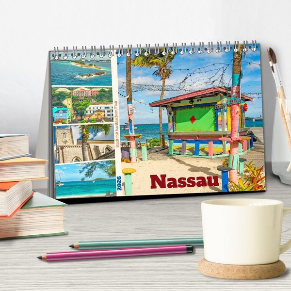 Produktbild: Nassau - Stadt mit karibischem Flair (Tischkalender 2026 DIN A5 quer), CALVENDO Monatskalender