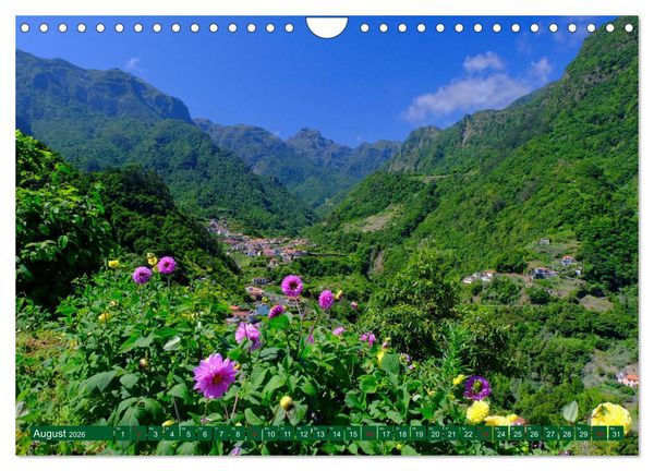 Produktbild: Madeira Blumeninsel im Atlantik (Wandkalender 2026 DIN A4 quer), CALVENDO Monatskalender