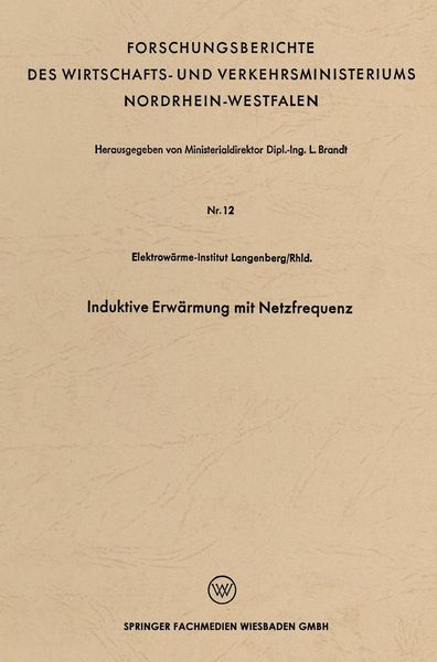 Produktbild: Induktive Erw&auml;rmung mit Netzfrequenz