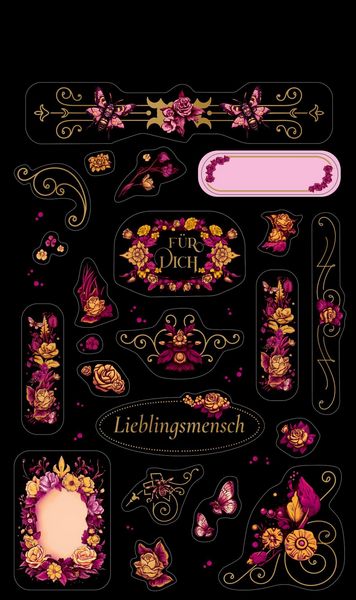 Produktbild: Stickerbogen mit 100 Stickern