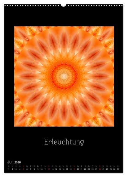 Produktbild: Mandalas - Spiegel der Seele (Wandkalender 2026 DIN A2 hoch), CALVENDO Monatskalender