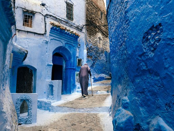 Produktbild: CALVENDO Puzzle Chefchaouen | 1000 Teile Lege-Gr&ouml;&szlig;e 64x48cm Foto-Puzzle f&uuml;r gl&uuml;ckliche Stunden