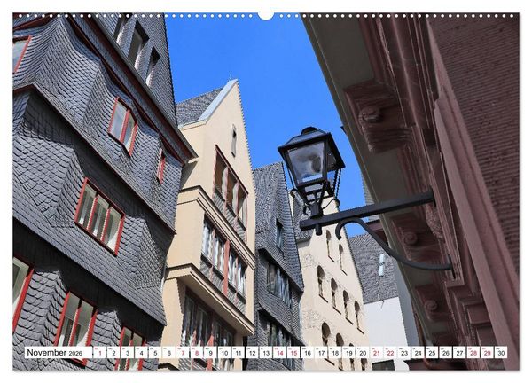 Produktbild: Frankfurt am Main die neue Altstadt vom Taxifahrer Petrus Bodenstaff (Wandkalender 2026 DIN A2 quer), CALVENDO Monatskalender