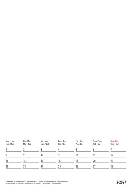 Produktbild: Kreativkalender A4 - 2 in 1 2027