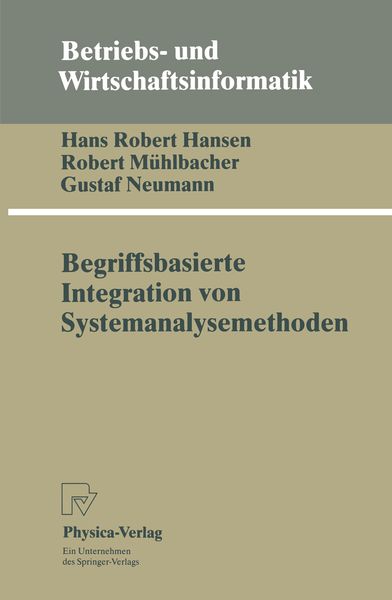 Produktbild: Begriffsbasierte Integration von Systemanalysemethoden