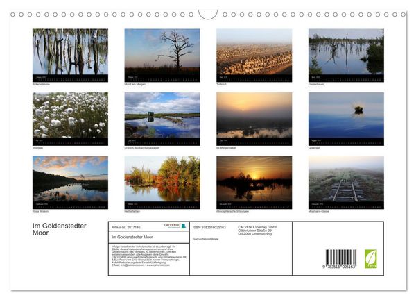 Produktbild: Im Goldenstedter Moor (Wandkalender 2026 DIN A3 quer), CALVENDO Monatskalender