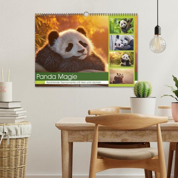 Produktbild: Panda Magie (Wandkalender 2027 DIN A3 quer), CALVENDO Monatskalender