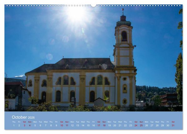 Produktbild: Innsbruck - Austria&lsquo;s capital of the alps (High Quality Premium Wall Calendar 2026 DIN A2 landscape),CALVENDO 12 Month Wall Calendar
