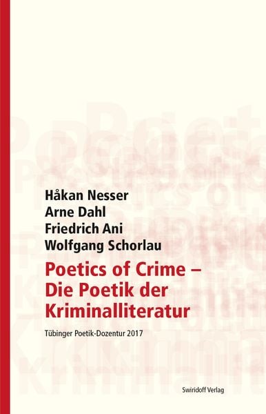 Produktbild: Poetics of Crime - Die Poetik der Kriminalliteratur