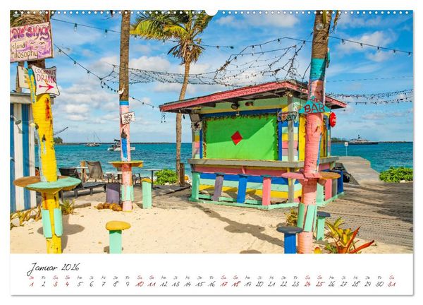 Produktbild: Nassau - Stadt mit karibischem Flair (hochwertiger Premium Wandkalender 2026 DIN A2 quer), Kunstdruck in Hochglanz