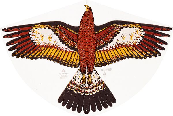 Günther Flugspiele Günther Einleinerdrachen Goldadler, 92x62cm