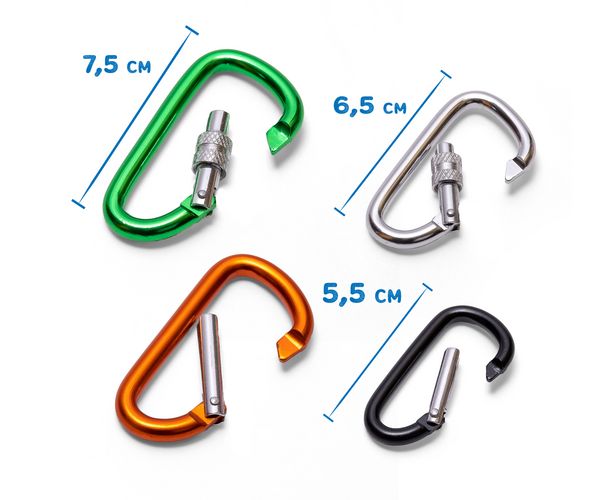 Produktbild: Scout Metallkarabiner 4 St&uuml;ck