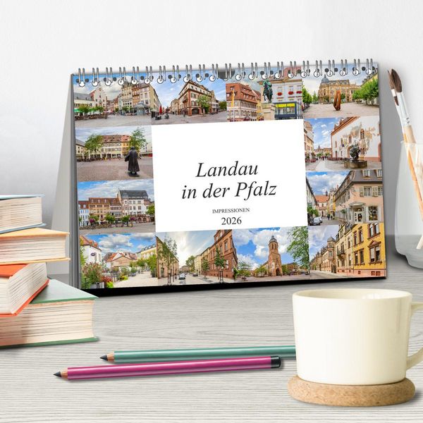 Produktbild: Landau in der Pfalz Impressionen (Tischkalender 2026 DIN A5 quer), CALVENDO Monatskalender