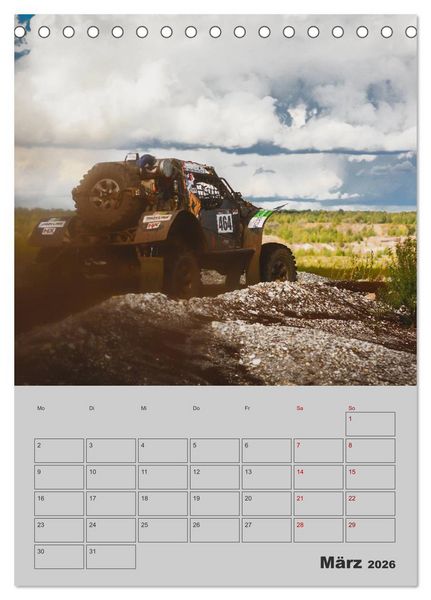 Produktbild: RALLYE RAID - Saison Planer (Tischkalender 2026 DIN A5 hoch), CALVENDO Monatskalender