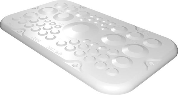 Produktbild: Rittal AX 2561.300 2561300 Flanschplatte (L x B) 149 mm x 256 mm Kunststoff Grau 1 St.