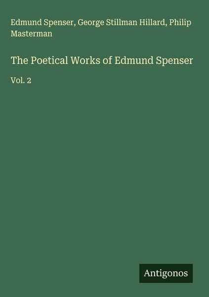 Produktbild: The Poetical Works of Edmund Spenser