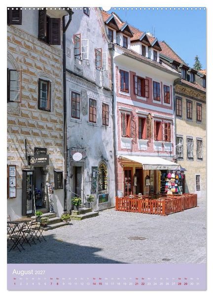 Produktbild: Zeitloses Cesky Krumlov. Zwischen Moldauschleifen und Schlosskulisse (hochwertiger Premium Wandkalender 2027 DIN A2 hoch), Kunstdruck in Hochglanz