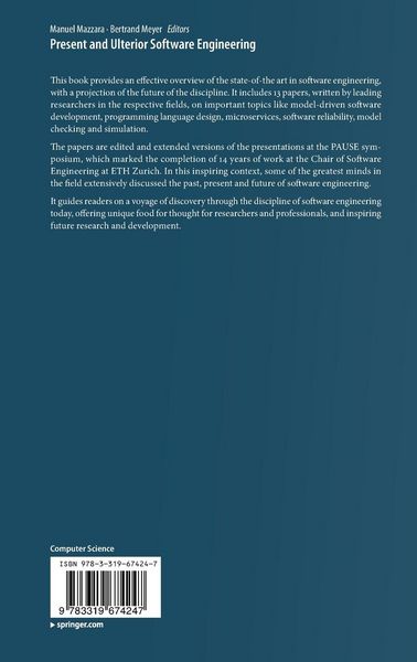 Produktbild: Present and Ulterior Software Engineering