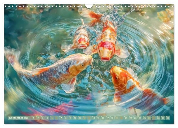 Produktbild: Kois - Ein Juwel unter Fischen (Wandkalender 2026 DIN A3 quer), CALVENDO Monatskalender