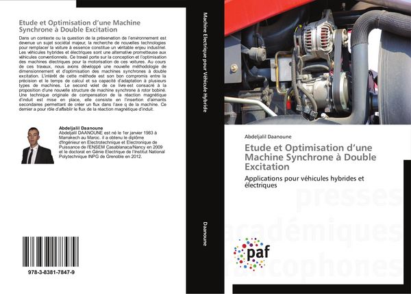 Produktbild: Etude et Optimisation d'une Machine Synchrone &agrave; Double Excitation