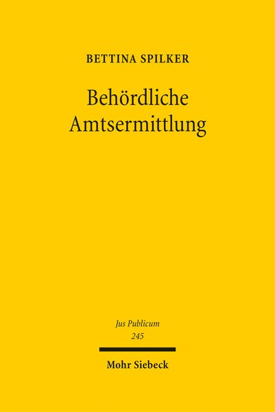 Produktbild: Beh&ouml;rdliche Amtsermittlung