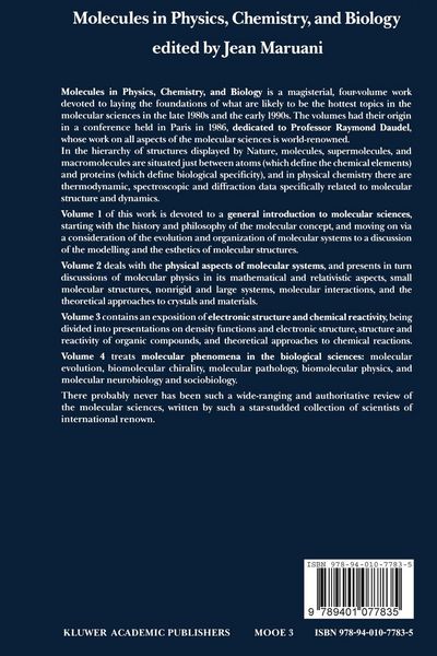 Produktbild: Molecules in Physics, Chemistry, and Biology