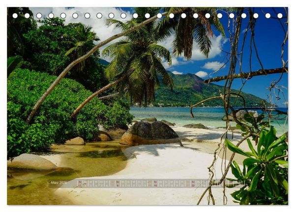 Produktbild: Seychellen - Inselparadiese Mah&eacute; La Digue Praslin (Tischkalender 2026 DIN A5 quer), CALVENDO Monatskalender