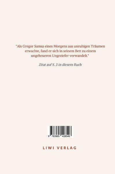 Produktbild: Franz Kafka: Die Verwandlung. Vollst&auml;ndige Neuausgabe