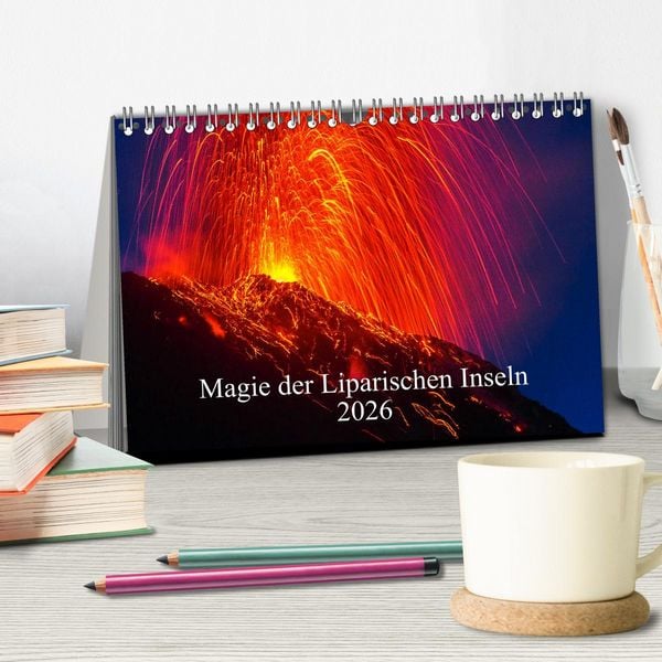 Produktbild: Magie der Liparischen Inseln 2026 (Tischkalender 2026 DIN A5 quer), CALVENDO Monatskalender