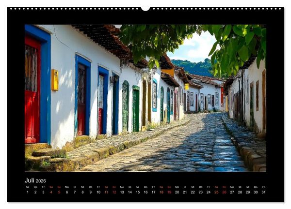 Produktbild: Brasilien - Natur, Kultur und Lebensfreude (Wandkalender 2026 DIN A2 quer), CALVENDO Monatskalender