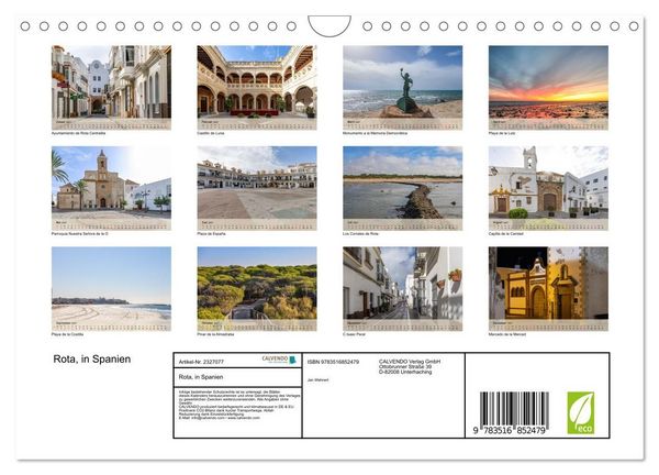 Produktbild: Rota, in Spanien (Wandkalender 2027 DIN A4 quer), CALVENDO Monatskalender