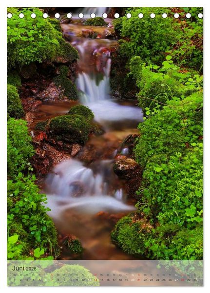 Produktbild: Alles im Fluss - Schwarzwaldwasser (Tischkalender 2026 DIN A5 hoch), CALVENDO Monatskalender
