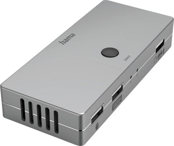 Produktbild: Hama 2+2 Port KVM-Umschalter HDMI USB 4096 x 2160 Pixel