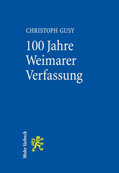 Produktbild: 100 Jahre Weimarer Verfassung