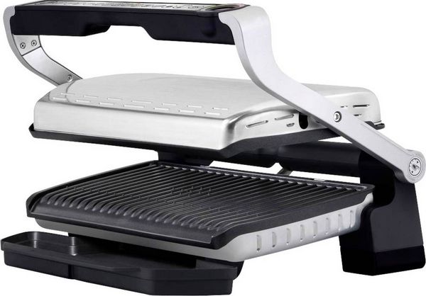 Produktbild: Tefal Optigrill XL Elektro Kontaktgrill Automatische Temperaturanpassung Edelstahl (geb&uuml;rstet), Schwarz