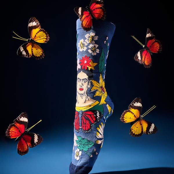 Produktbild: Socken „Frida Kahlo“, blau, Gr. 39-42