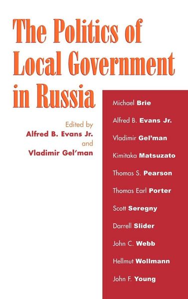 Produktbild: Politics of Local Government in Russia