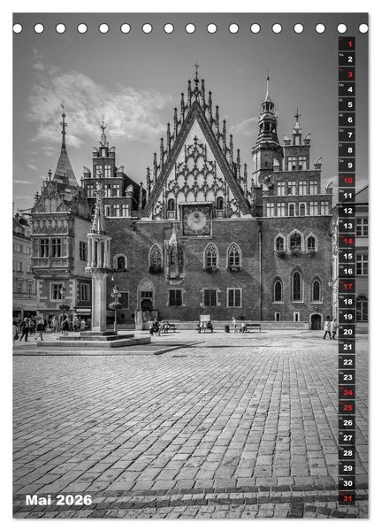 Produktbild: BRESLAU SCHWARZWEI&szlig; (Tischkalender 2026 DIN A5 hoch), CALVENDO Monatskalender